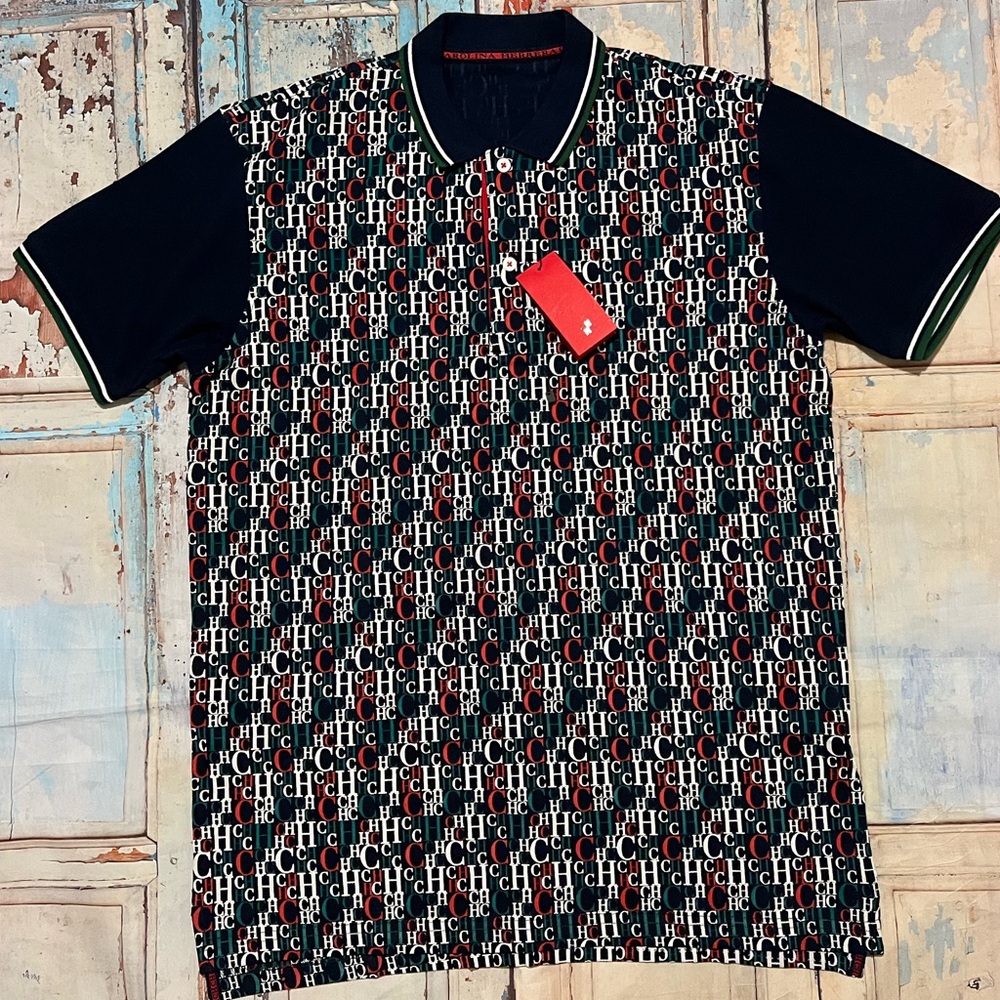 Carolina Herrera Men Polo Shirt XL